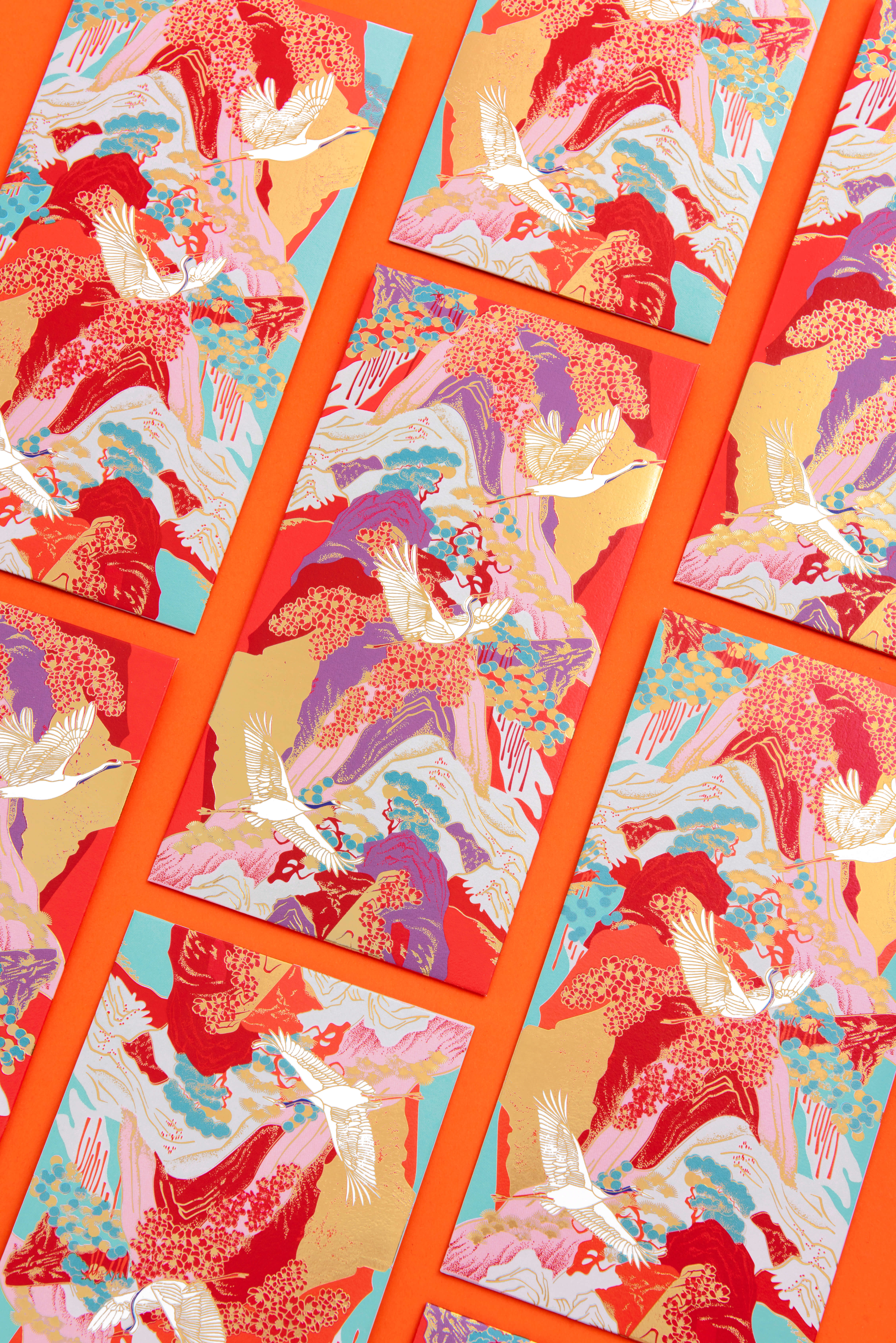 Red envelopes，Design，delicate，gilding，Blessing，