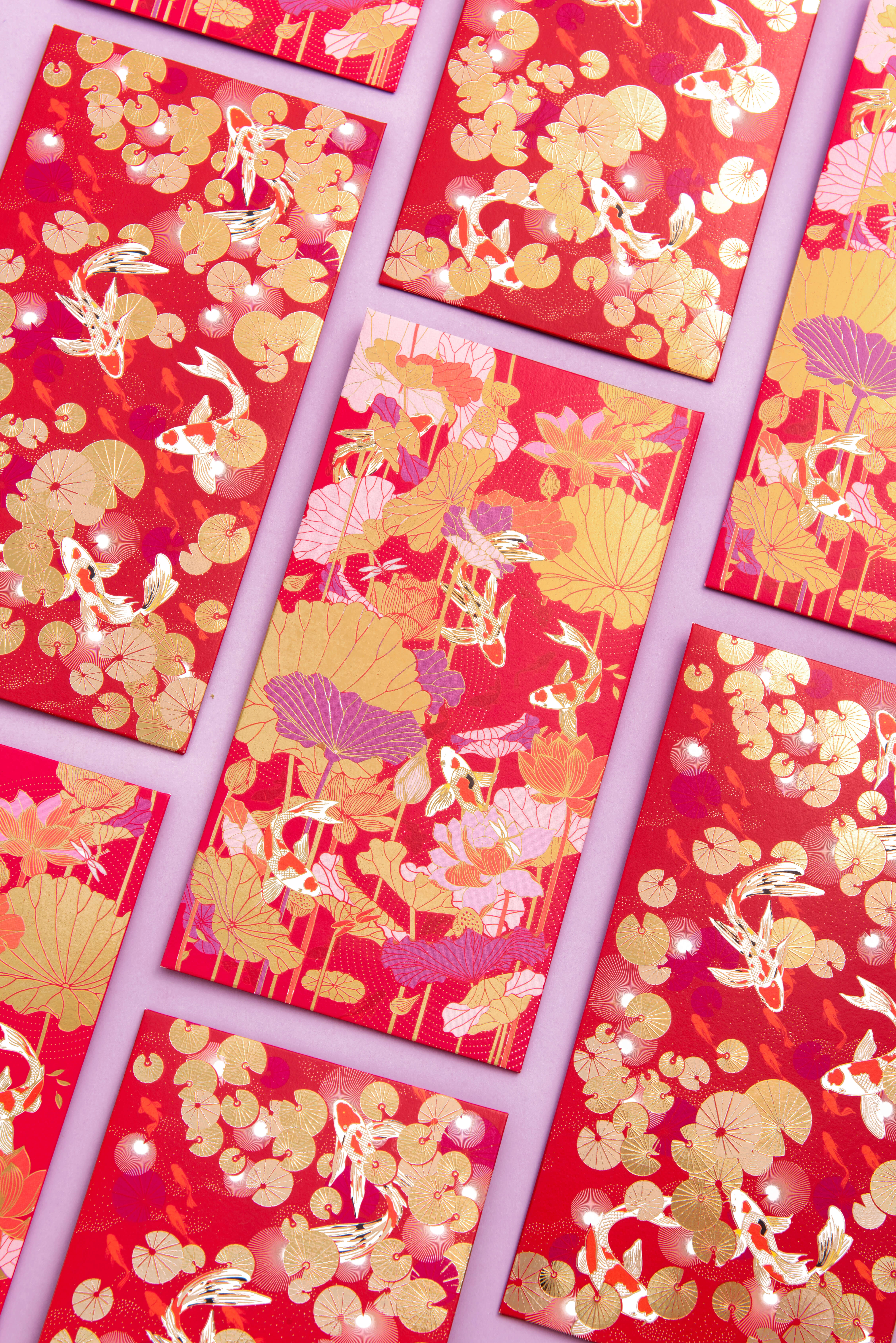 Red envelopes，Design，delicate，gilding，Blessing，