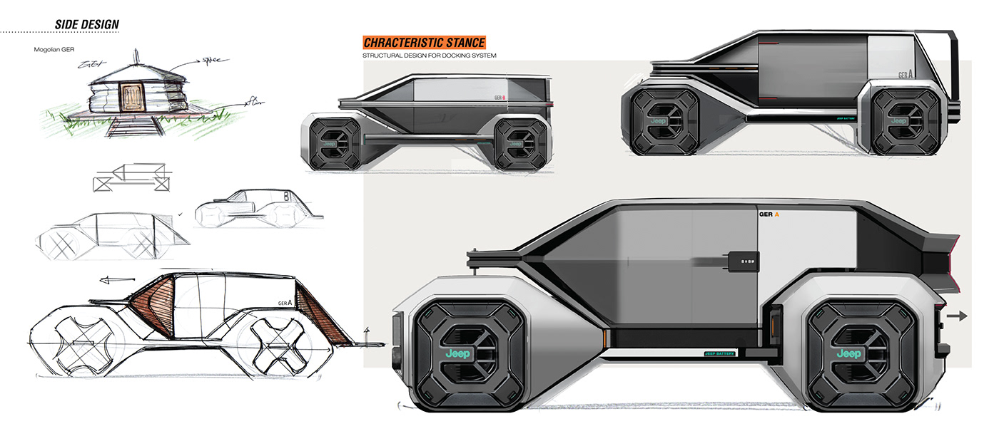 D-nomad，jeep，Mongolian yurts，