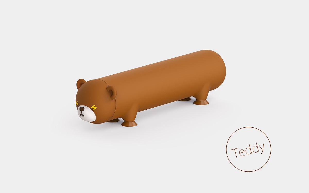Portable，lovely，animal，Charger，mobile phone，