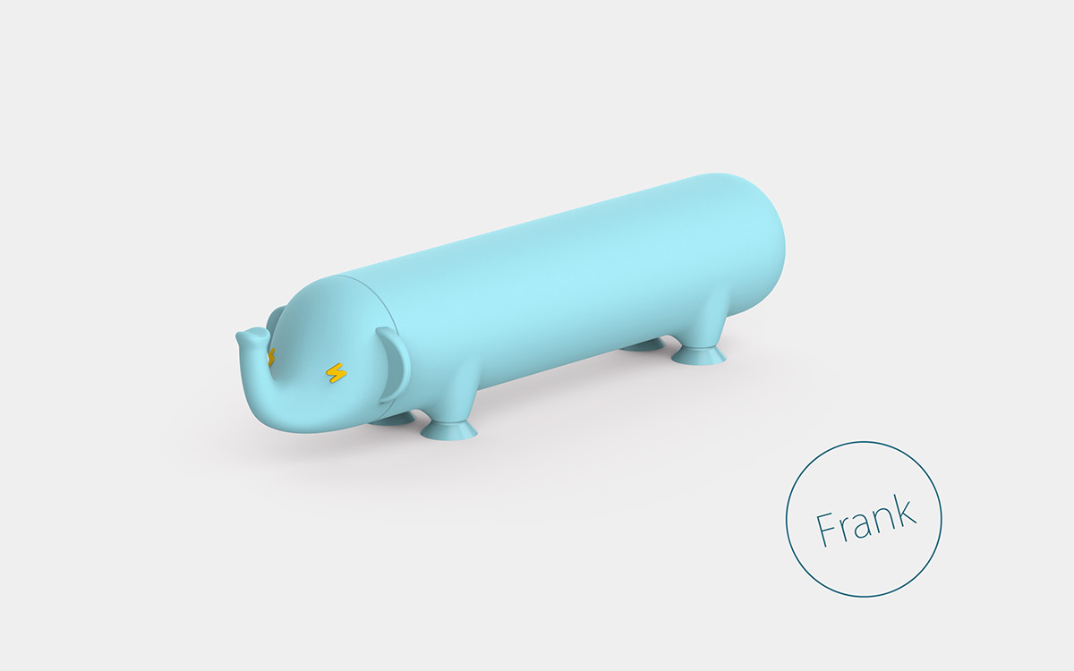 Portable，lovely，animal，Charger，mobile phone，