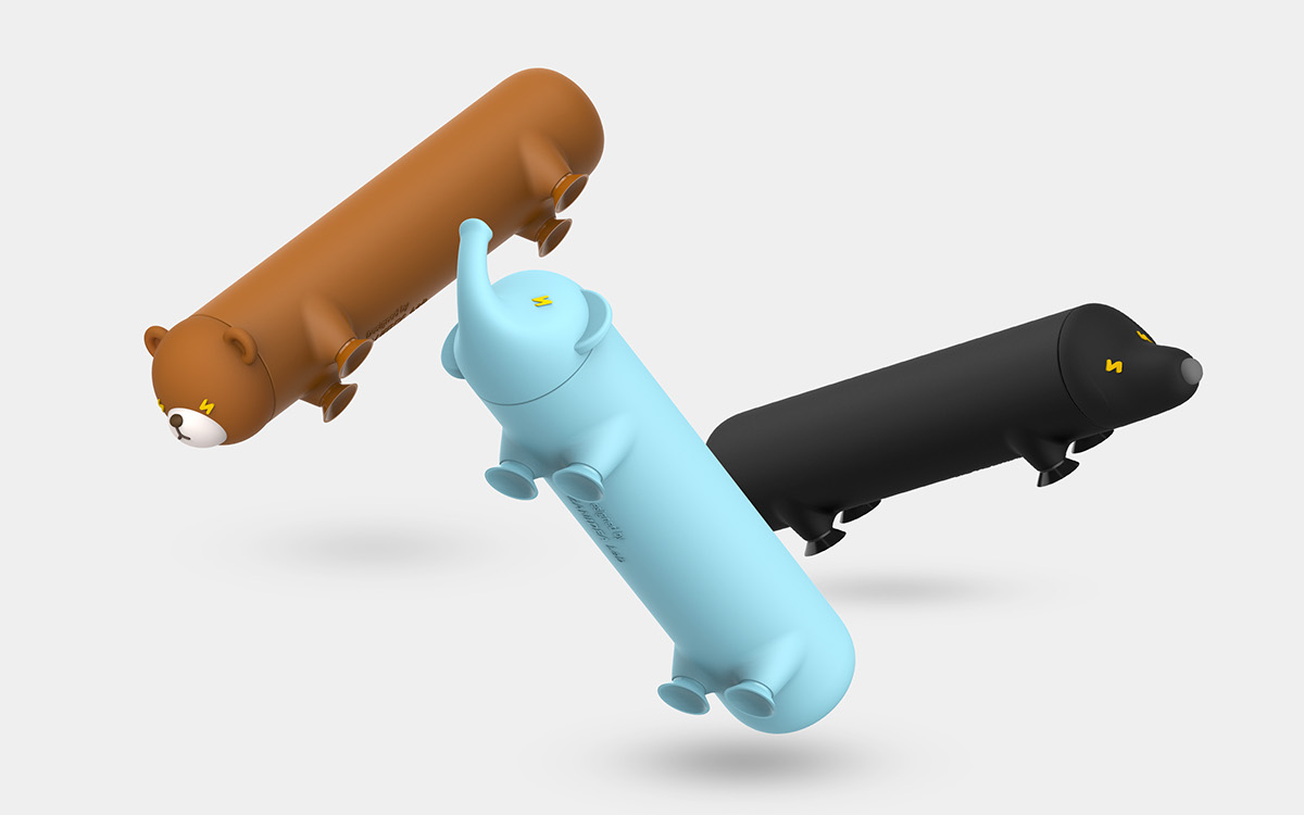 Portable，lovely，animal，Charger，mobile phone，