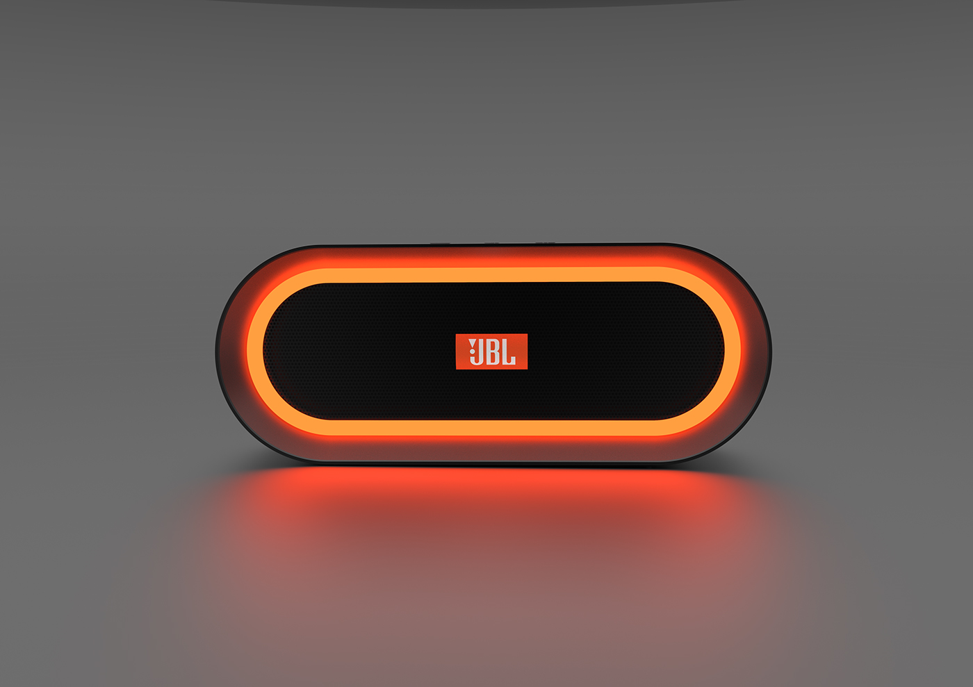 orange，JBL brand，Bluetooth Speaker ，conceptual design，