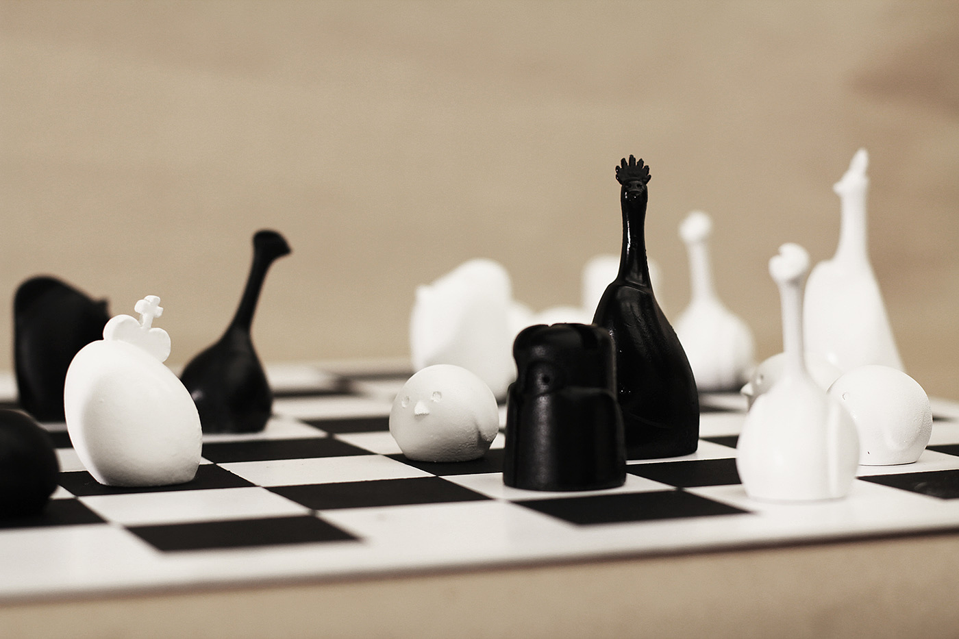 bird，Chinese chess，Interesting，egg，clay，3D printing，