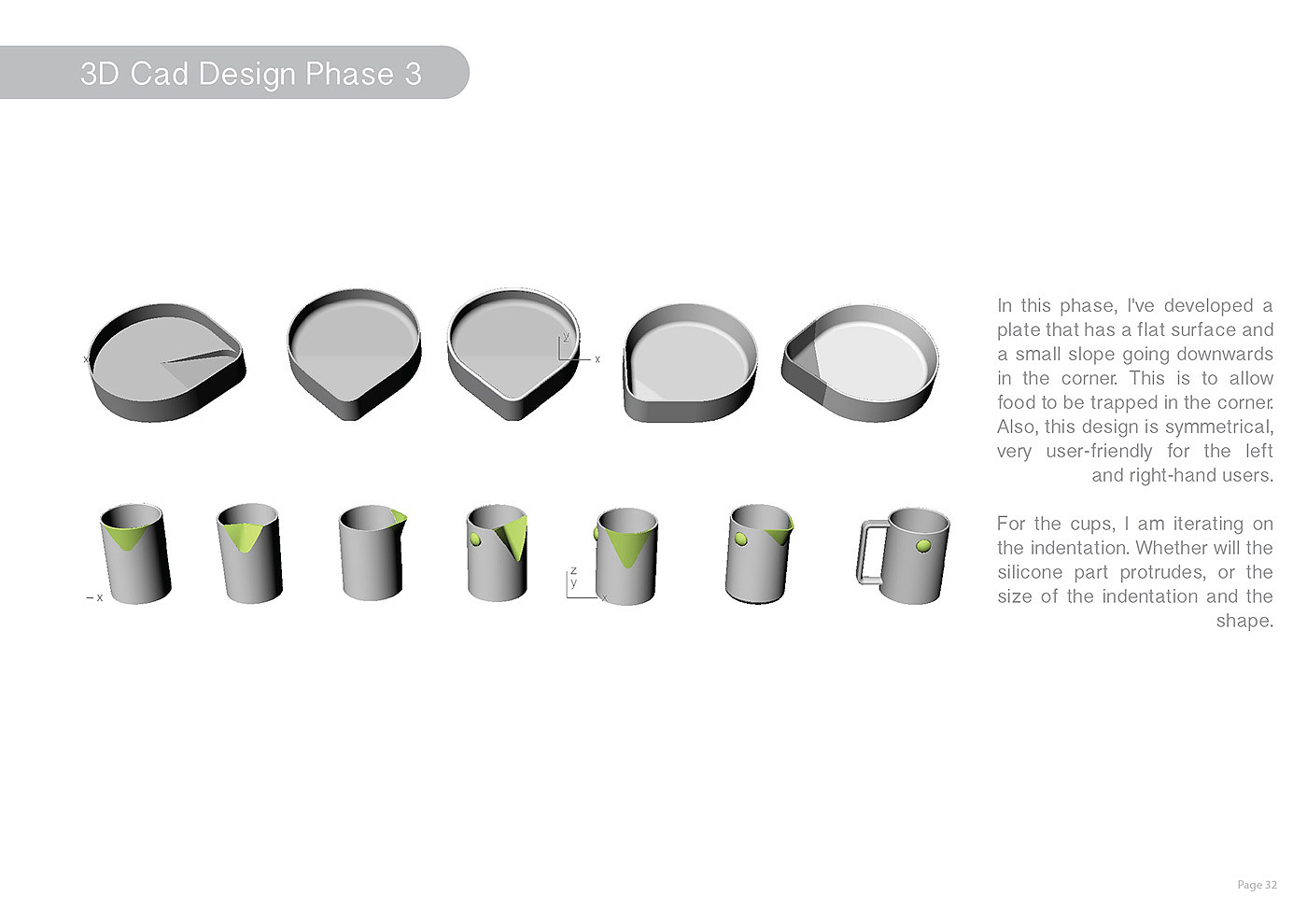创新设计，盘子，杯子，凹槽，橡胶，