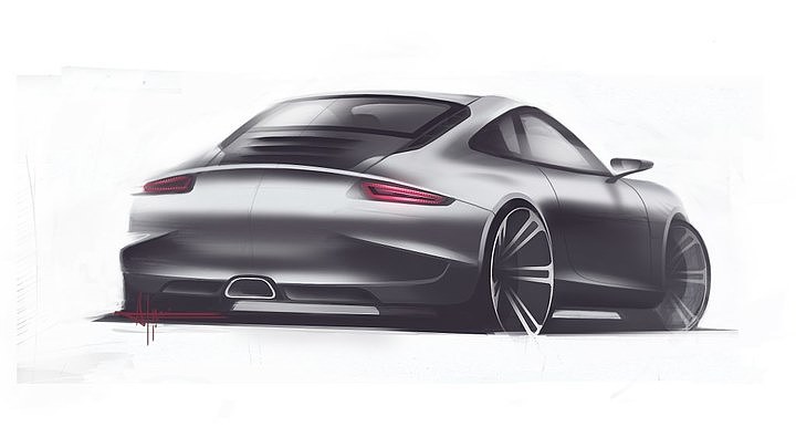 Automobile design，Rendering performance，Porsche，