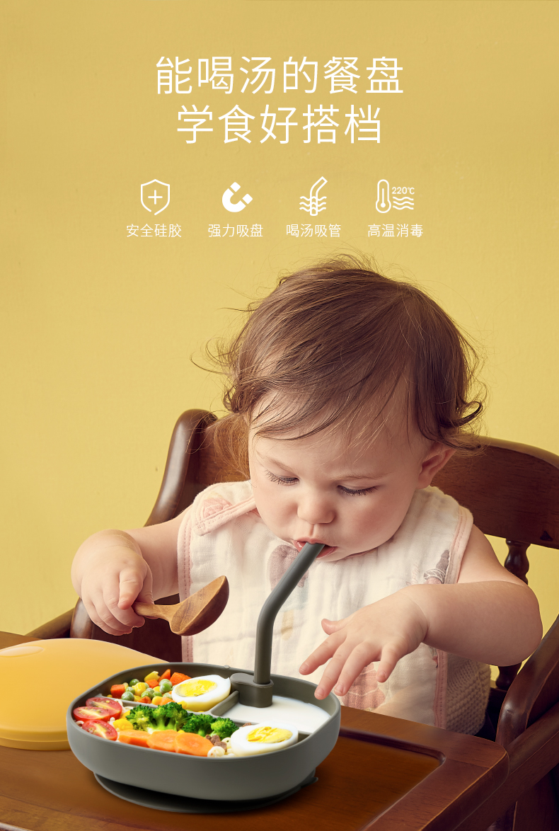 Baby silicone plate，