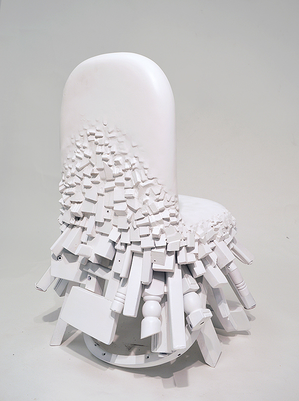 unique，melt，fuse，chair，furniture design ，
