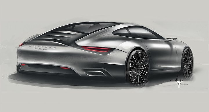 Automobile design，Rendering performance，Porsche，