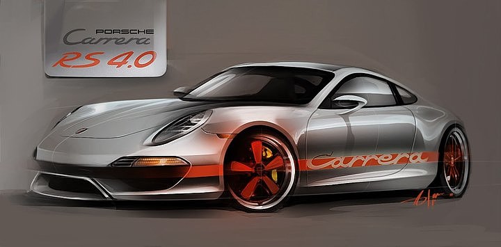 Automobile design，Rendering performance，Porsche，