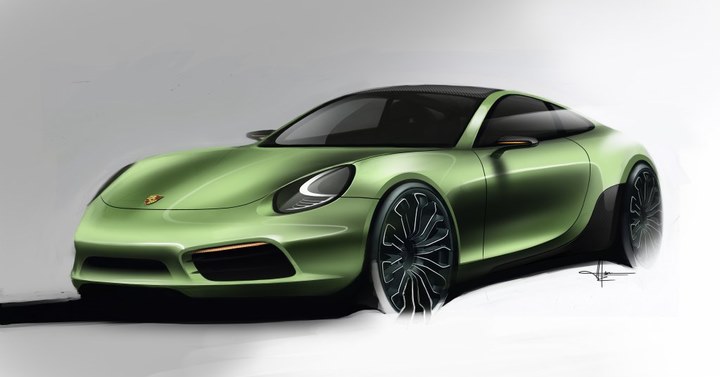 Automobile design，Rendering performance，Porsche，