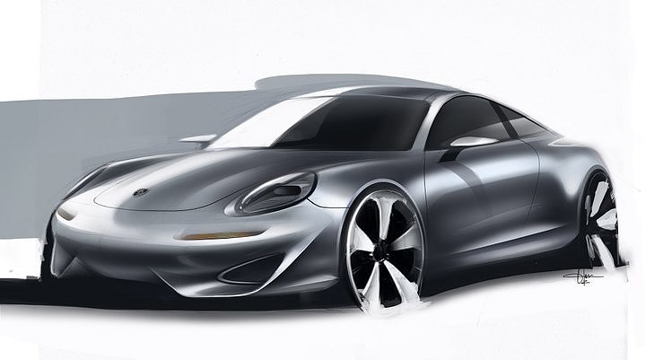 Automobile design，Rendering performance，Porsche，