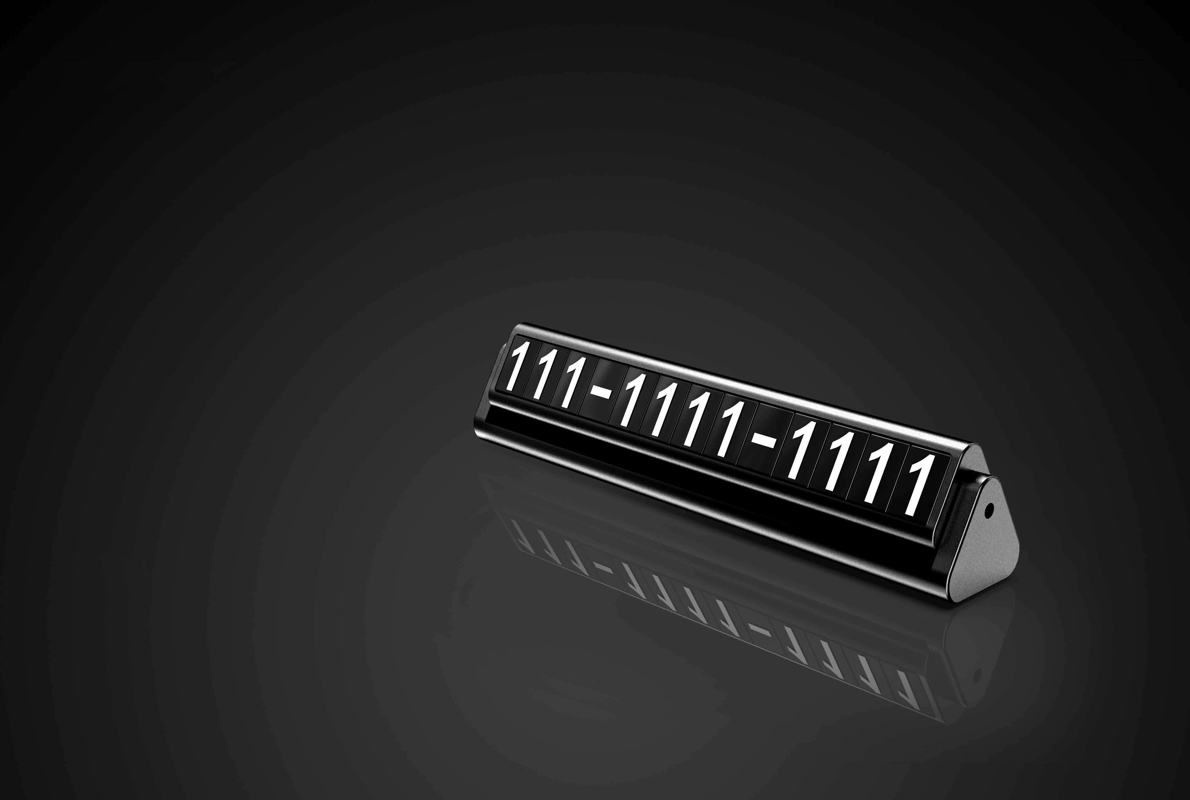 Double metal parking sign，