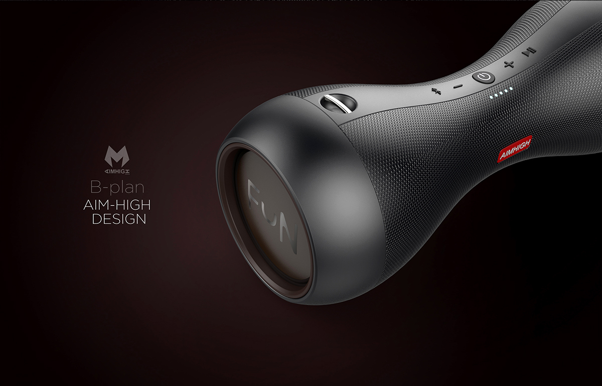 dumbbell，Bluetooth Speaker ，inspiration，black，