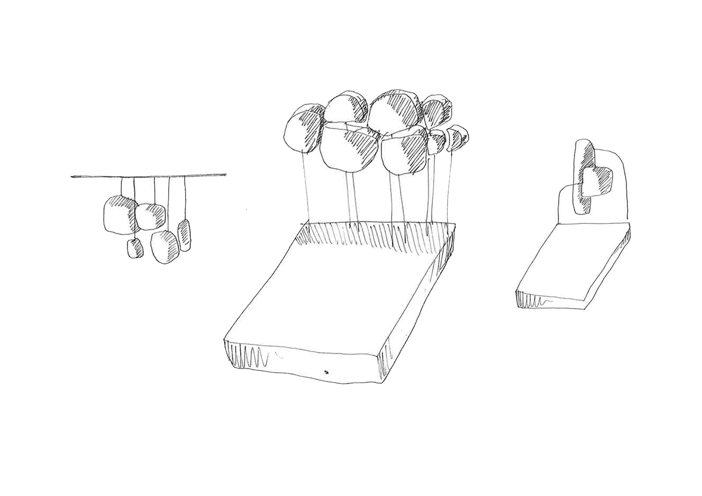 Bed，Headboard，Key elements，Family Party，furniture design ，