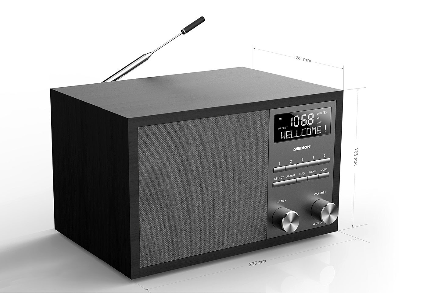 pretty，Wooden shell，Digital radio，small home appliances，