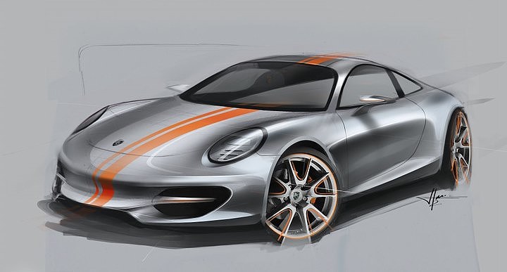 Automobile design，Rendering performance，Porsche，