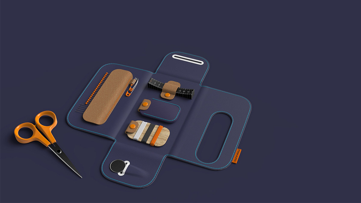 tailor，fish，sewing kit ，