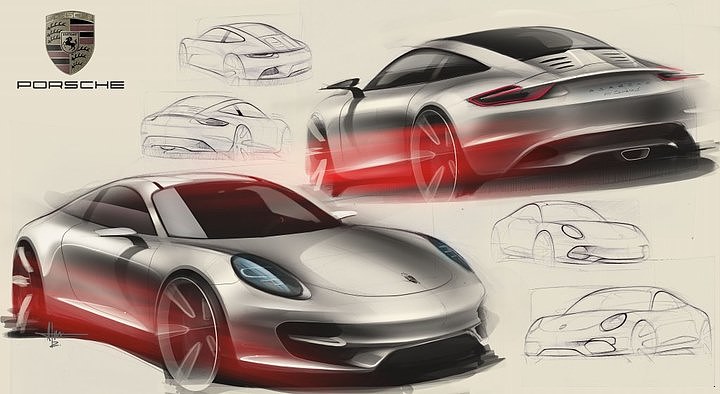 Automobile design，Rendering performance，Porsche，