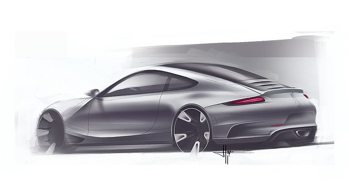 Automobile design，Rendering performance，Porsche，