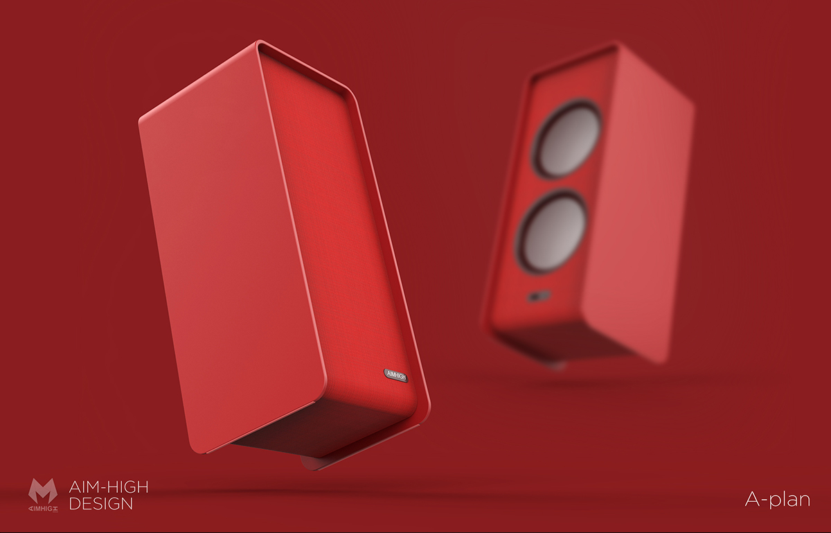 black，gules，aimhigh，rectangle，Bluetooth Speaker ，