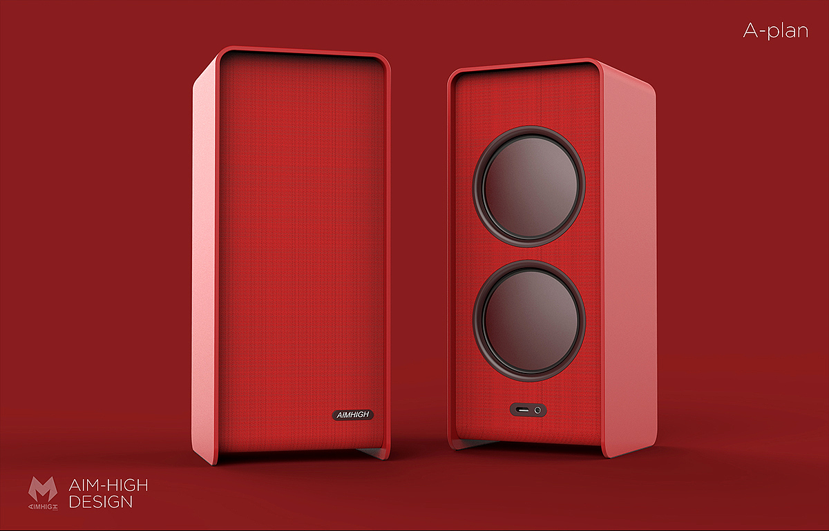 black，gules，aimhigh，rectangle，Bluetooth Speaker ，