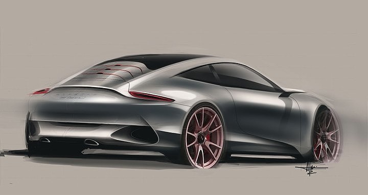 Automobile design，Rendering performance，Porsche，