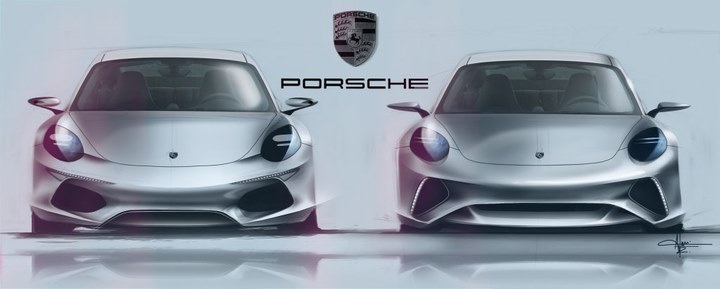 Automobile design，Rendering performance，Porsche，