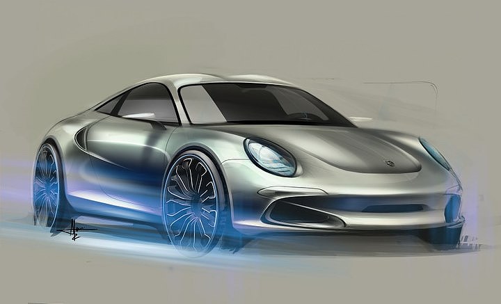 Automobile design，Rendering performance，Porsche，