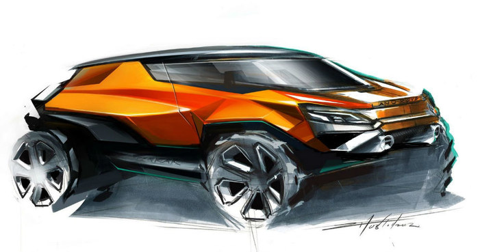 Automobile design，design sketch，