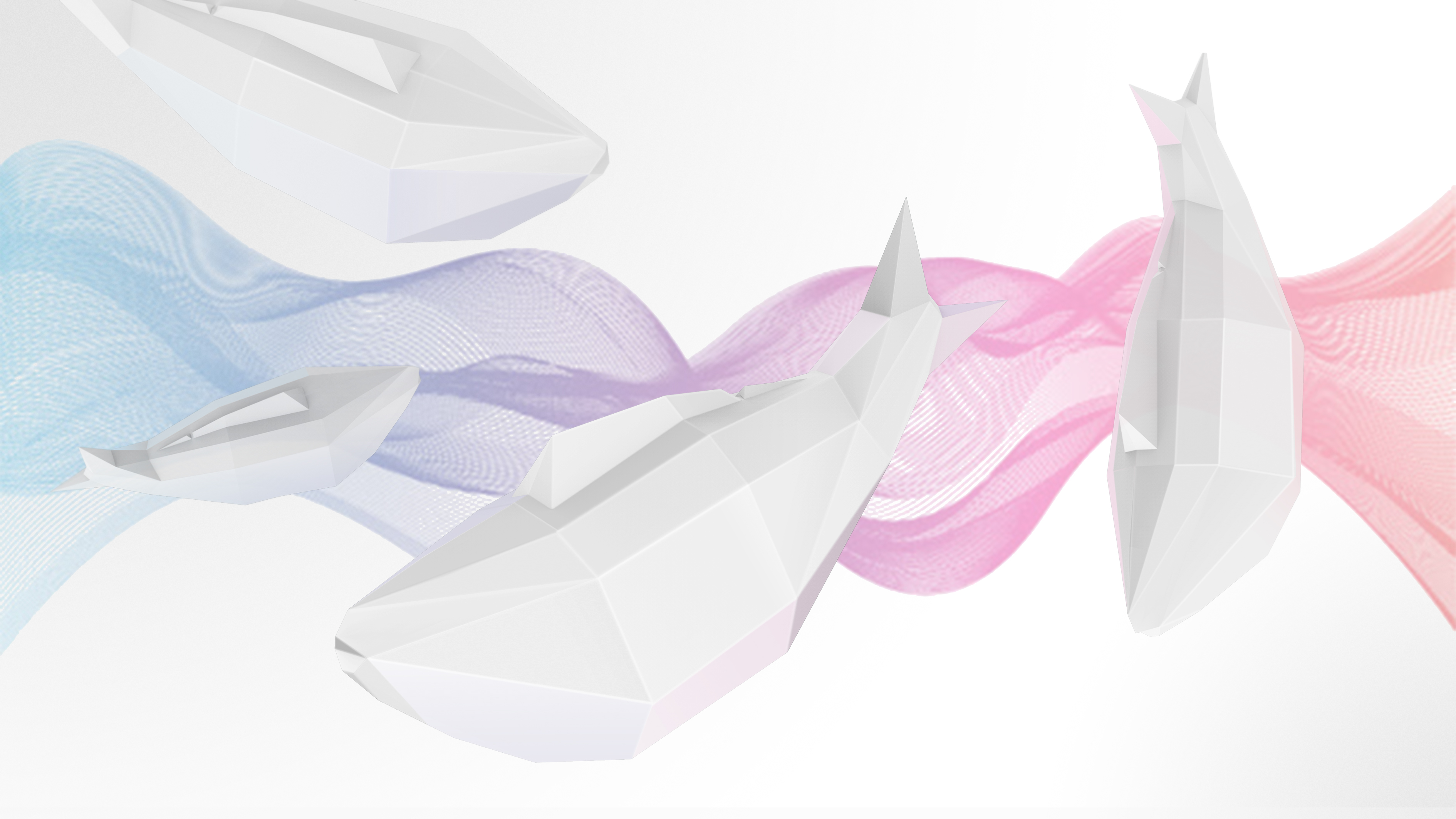 Fish lamp，Atmosphere lamp，geometry，Simple design，Silicone lamp，