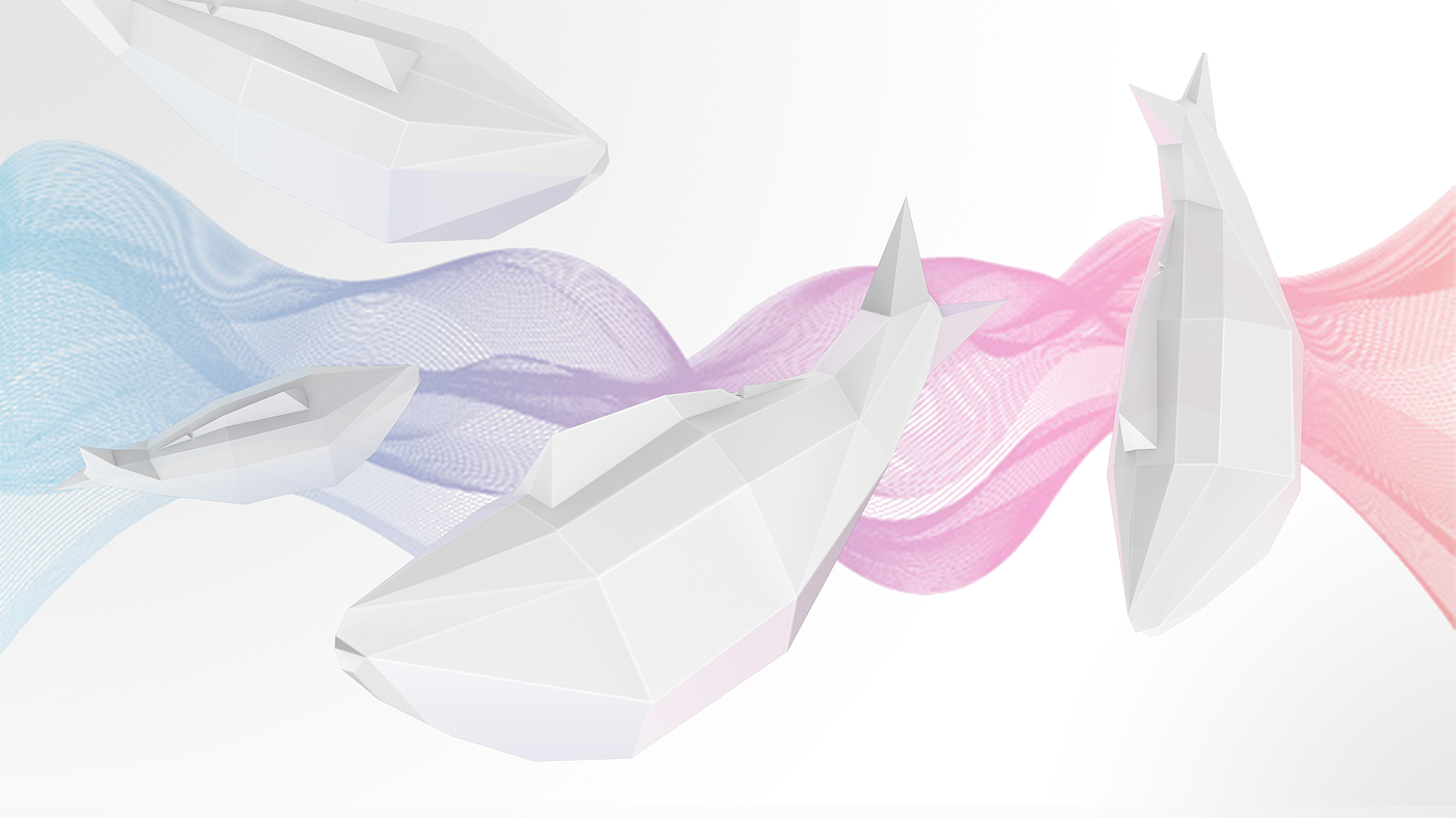 Fish lamp，Atmosphere lamp，geometry，Simple design，Silicone lamp，