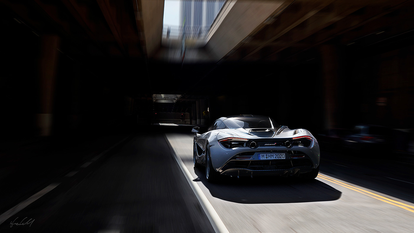 Mclaren，Super run rendering，Vray rendering，