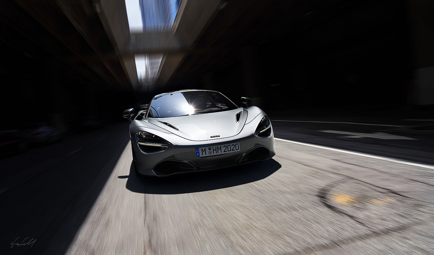 Mclaren，Super run rendering，Vray rendering，