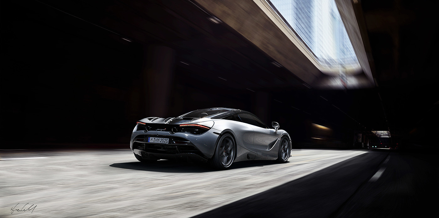 Mclaren，Super run rendering，Vray rendering，