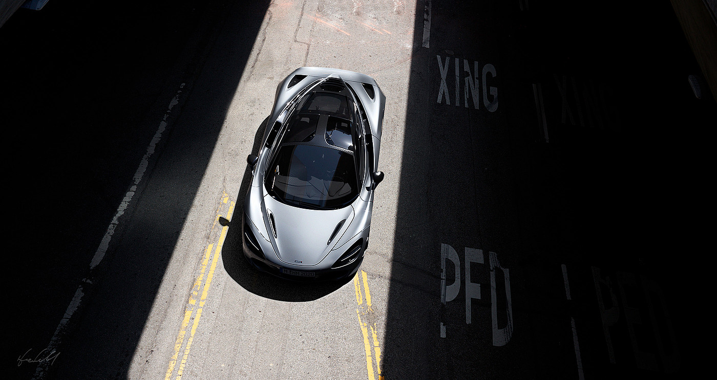 Mclaren，Super run rendering，Vray rendering，