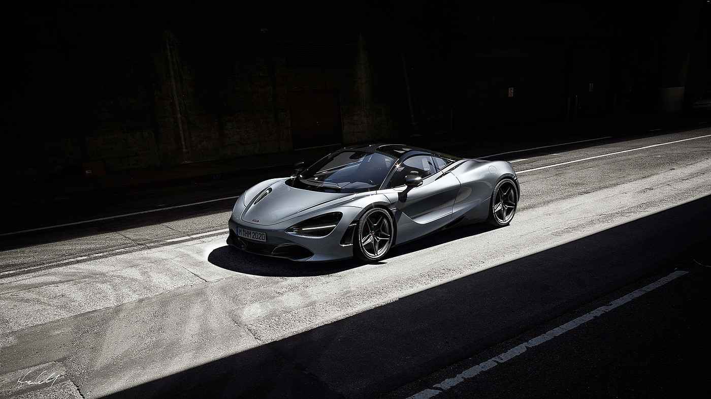 Mclaren，Super run rendering，Vray rendering，