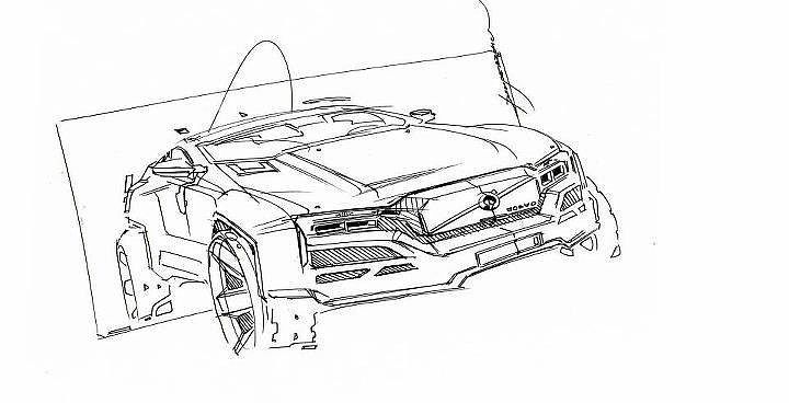 Automobile design，design sketch，