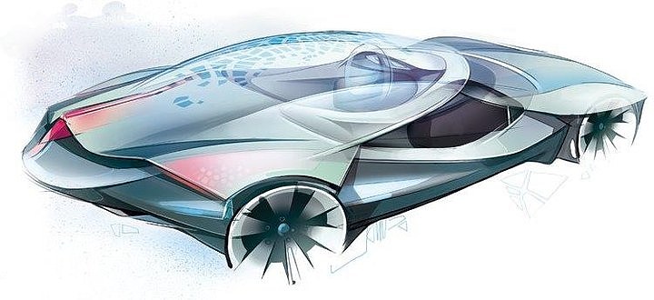 Automobile design，design sketch，