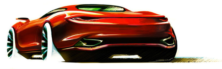 Automobile design，design sketch，