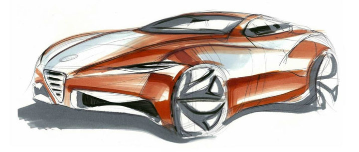 Automobile design，design sketch，