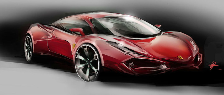 Automobile design，design sketch，