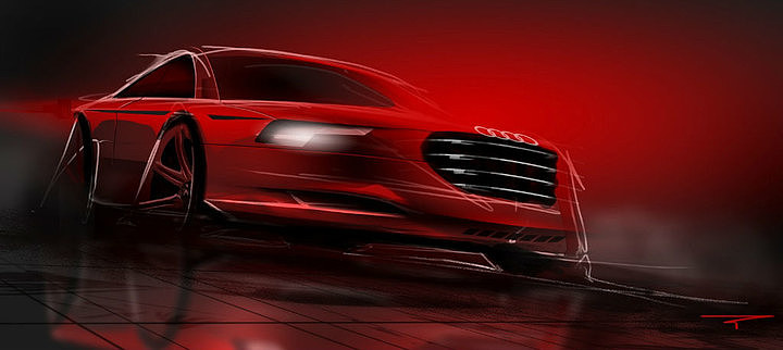 Automobile design，design sketch，