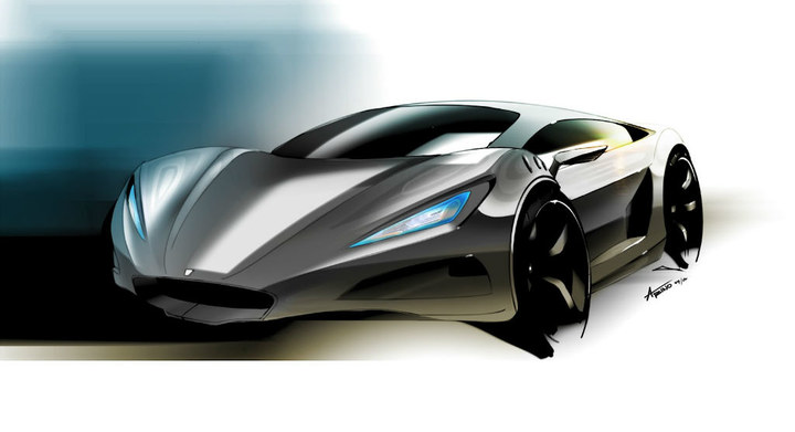 Automobile design，design sketch，