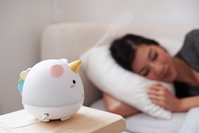 Humidifier，lovely，LED color lamp，unicorn，Small，