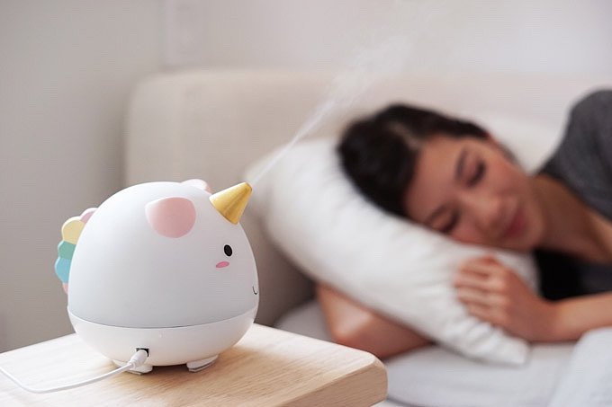 Humidifier，lovely，LED color lamp，unicorn，Small，