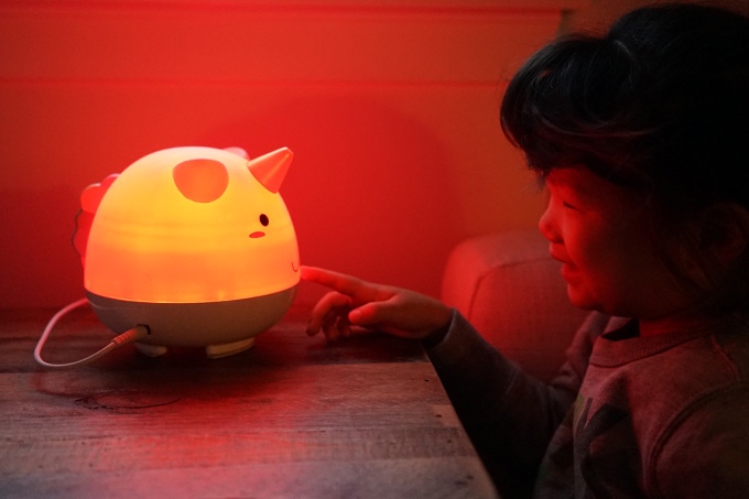 Humidifier，lovely，LED color lamp，unicorn，Small，