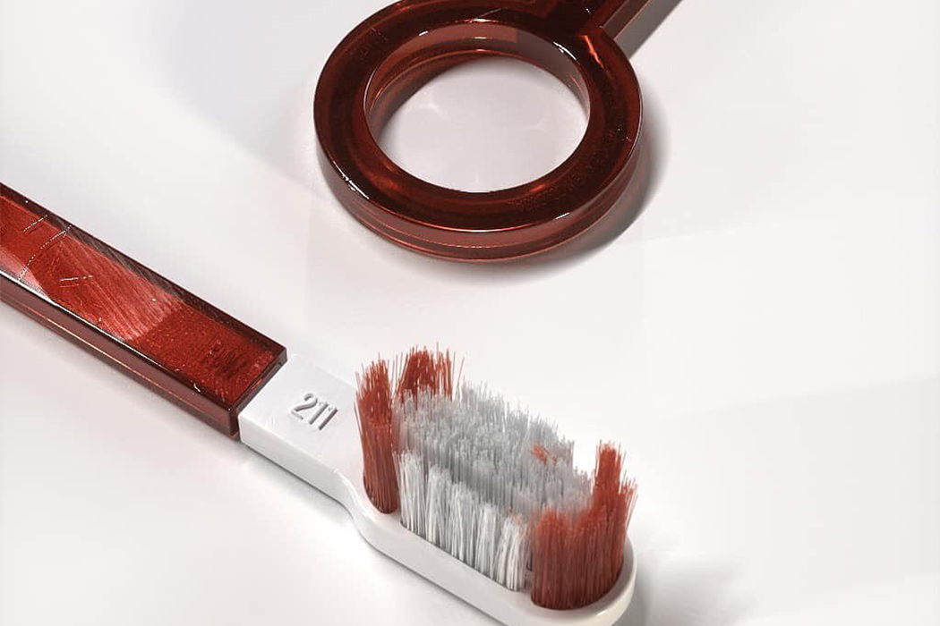 toothbrush，modelling，disassemble，