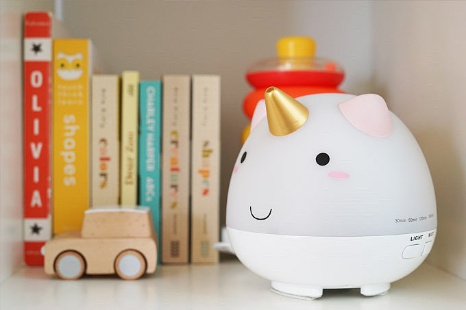 Humidifier，lovely，LED color lamp，unicorn，Small，