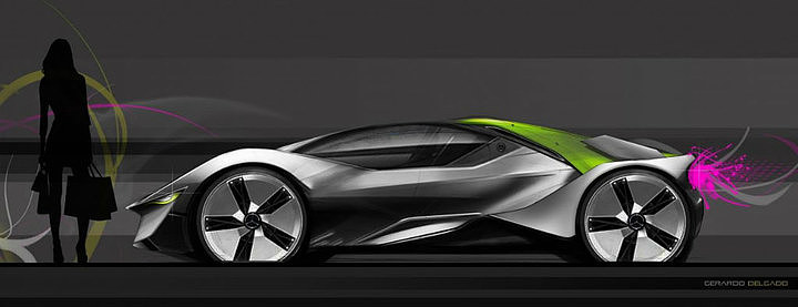 Automobile design，design sketch，